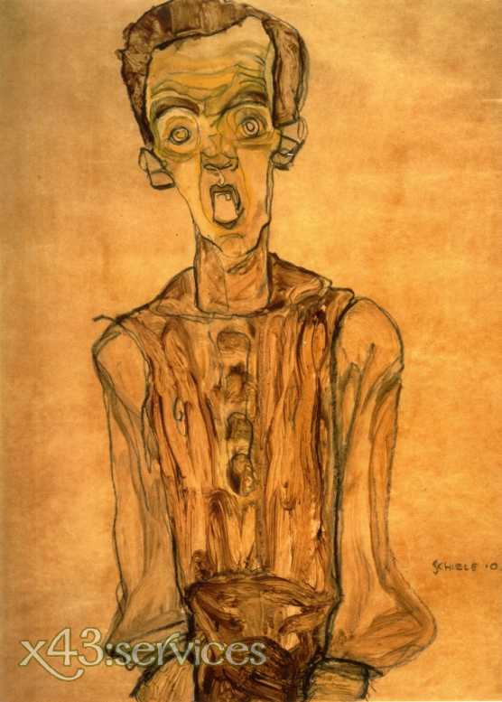 Egon Schiele - Selbstportrait 5